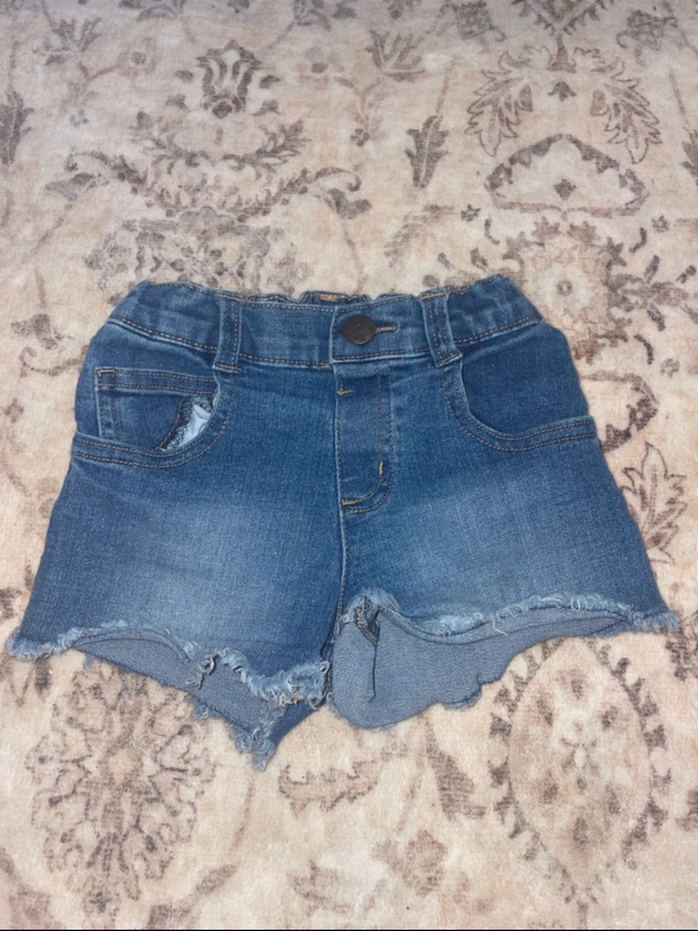 Garanimals Blue Denim Frayed Hem Girls Shorts